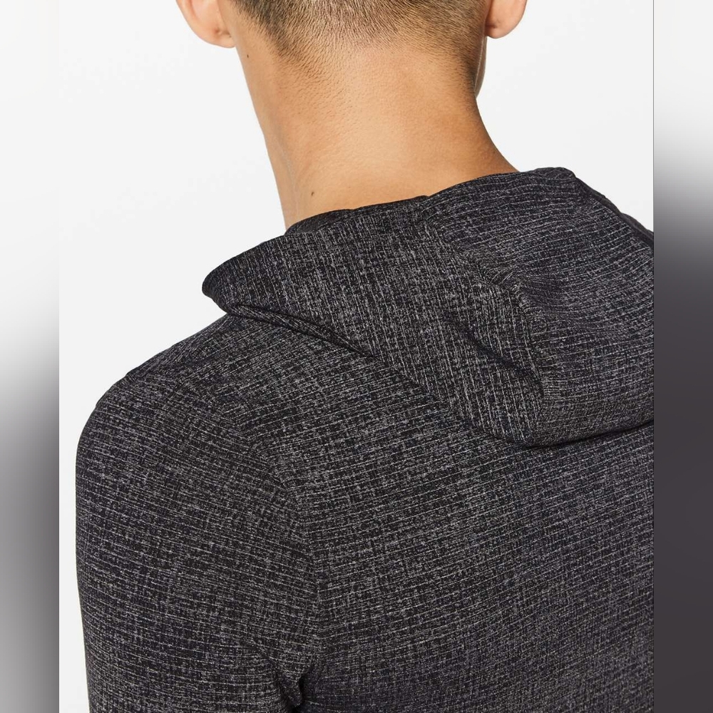 Lululemon Men's Repetition Hoodie Heathered Black Size Medium - Picture 12 of 13